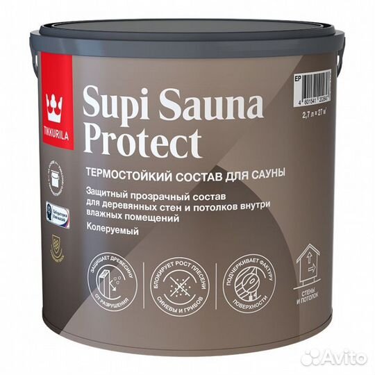 Пропитка для бани Tikkurilla supi sauna protect