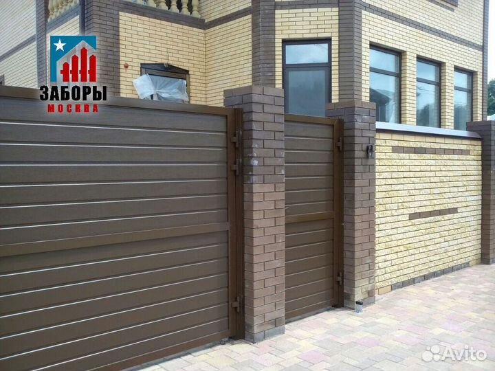 Распашные ворота с установкой