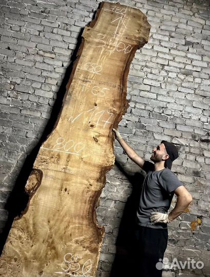 Слэб-столешница из капового тополя