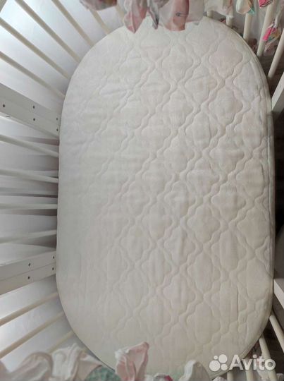 Детская кроватка трансформер круглая овальная