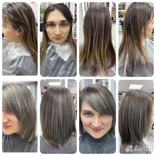 Окрашивание волос. Стрижка волос женская, мужская