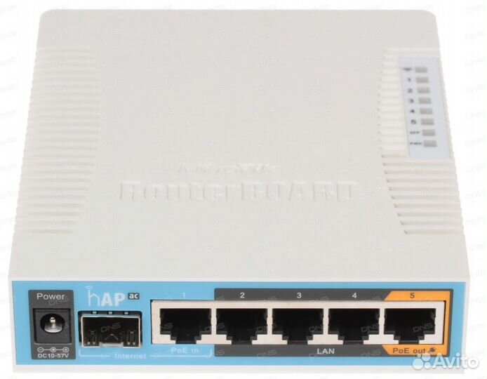 Wi-Fi роутер MikroTik RB962UiGS-5HacT2HnT (hAP ac)