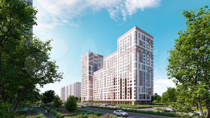 2-к. квартира, 62,8 м², 23/25 эт.