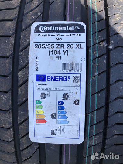 Continental ContiSportContact 5P 255/40 R20 и 285/35 R20 104Y