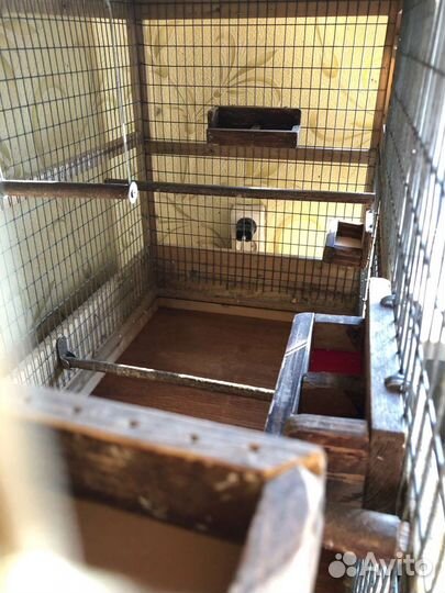 Клетка для птиц из дерева
