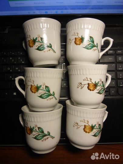 Чашки 6 штук