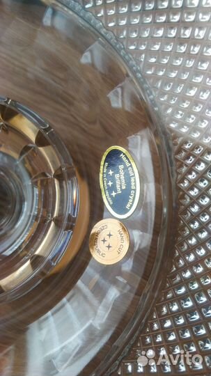 Ваза хрустальная Чехия Богемия новая в коробке