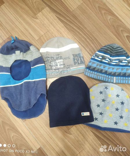 Шапочки на мальчика (пакетом)