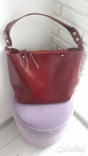 Сумка женская натуральная кожа бу