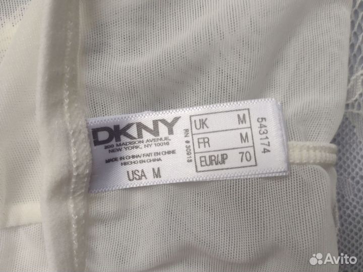 Новые женские белые трусы dkny M/46 прозрачные