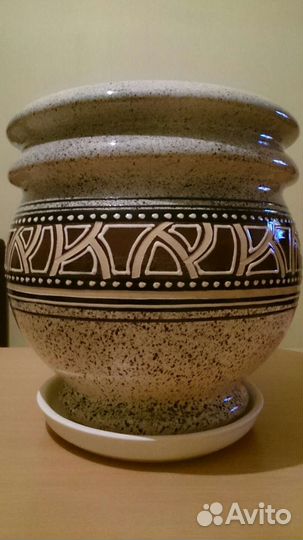 Горшок цветочный керамика