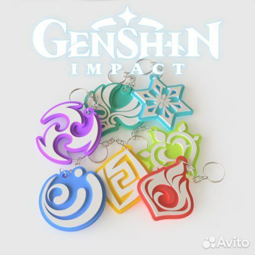 Брелки Genshin Impact