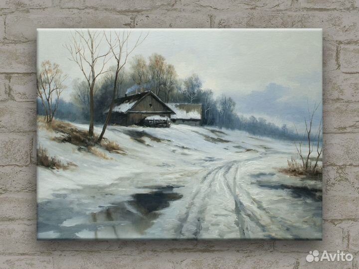 Картина маслом на холсте пейзаж