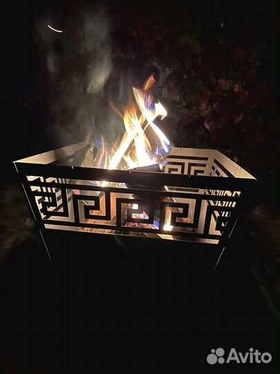 Кастровая чаша с решёткой гриль