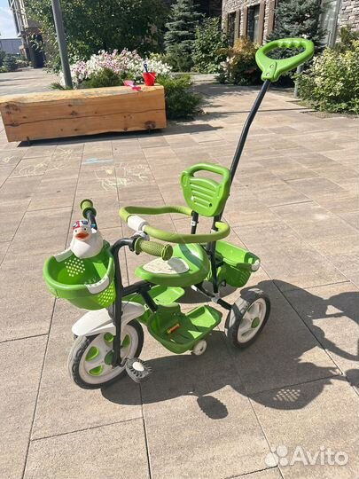 Детский велосипед с родительской ручкой