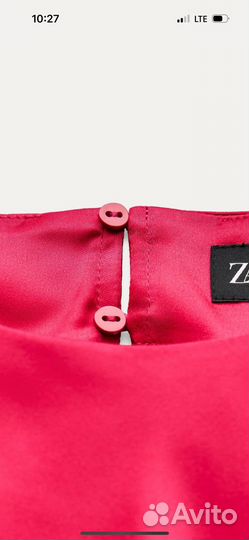 Атласный топ Zara