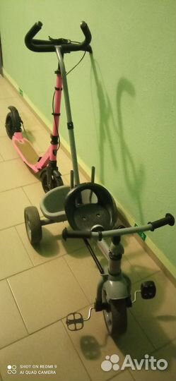 Детский трехколесный велосипед бу