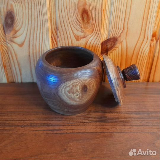 Банка деревянная для продуктов