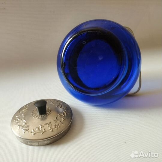 Сахарница СССР. Цветное стекло. Винтаж