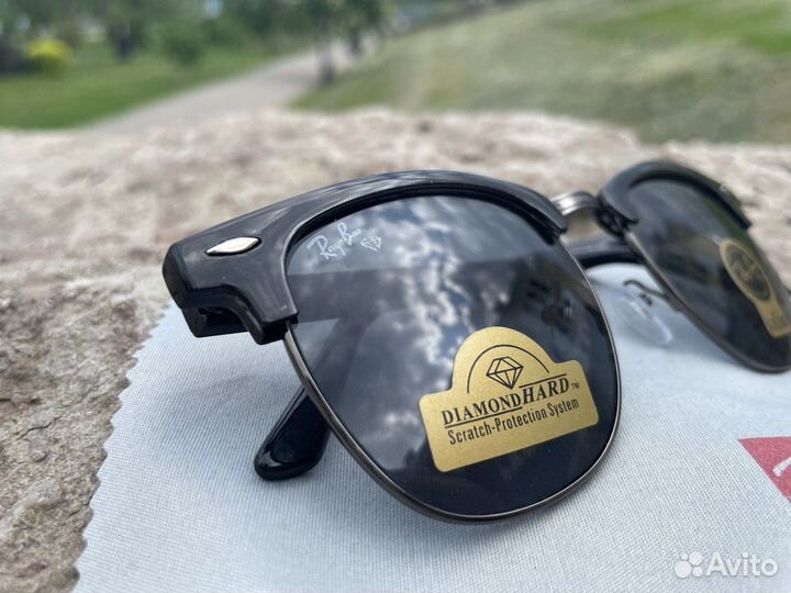 Очки Ray Ban clubmaster зеркальные