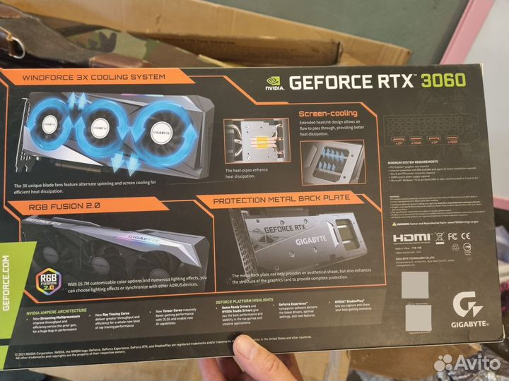 Видеокарта gigabyte geforce rtx 3060 12 гб