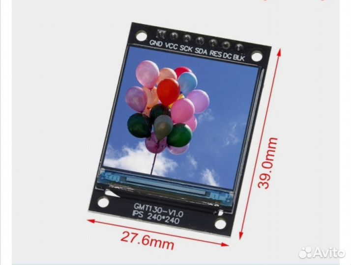 Полноцветный ЖК-модуль TZT TFT