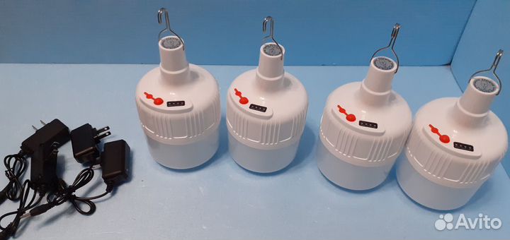 Лампочка аккумуляторная с индикатором для кемпинга