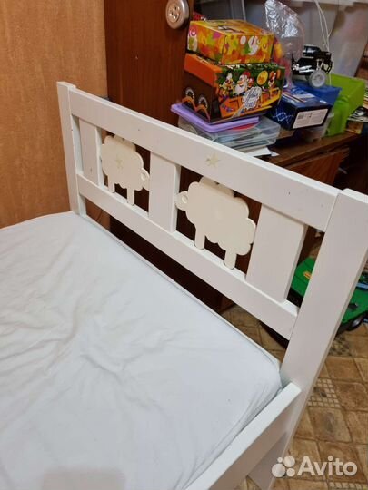 Детская кровать IKEA с матрасом