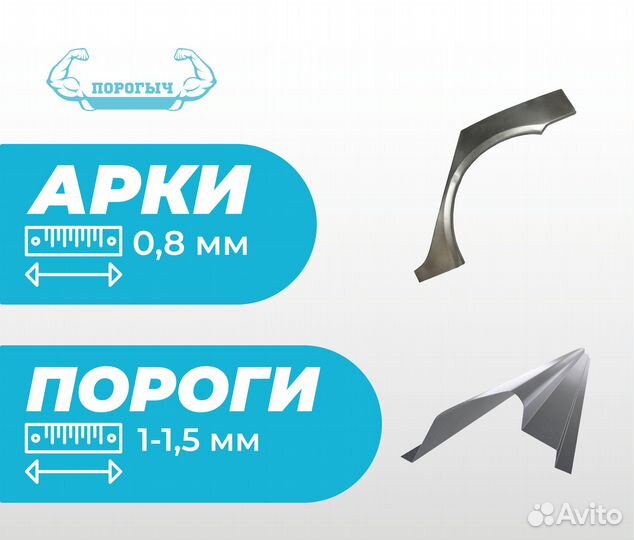 Пороги и арки Hyundai Sonata 4 EF Тагаз Мытищи