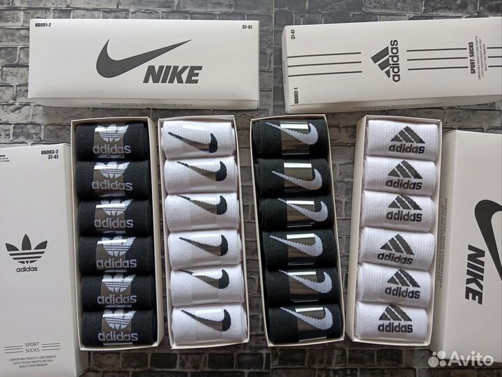 Носки Nike Adidas Reebok Puma