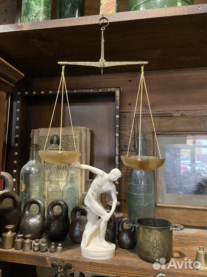 Старинные весы для пороха, до 1917г