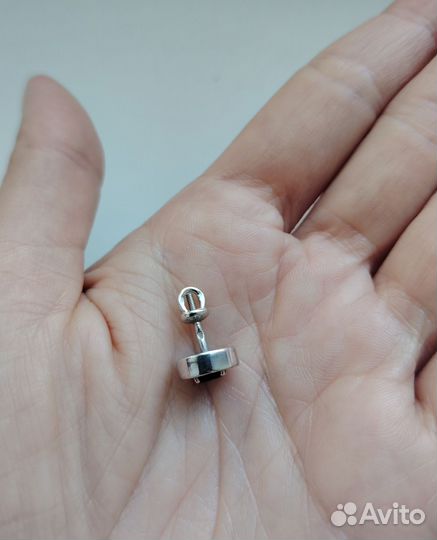 Серебряные серьги пусеты