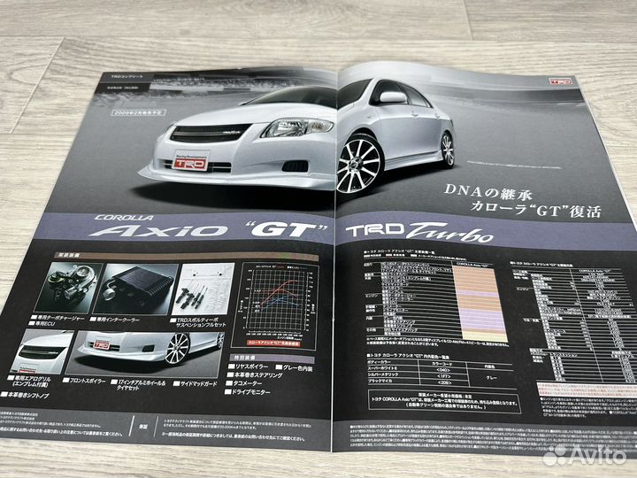 Дилерский Каталог Toyota Corolla Axio