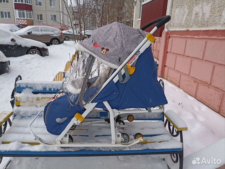 Детские санки с колесами