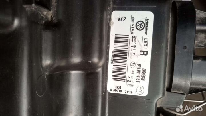 Фара volkswagen polo