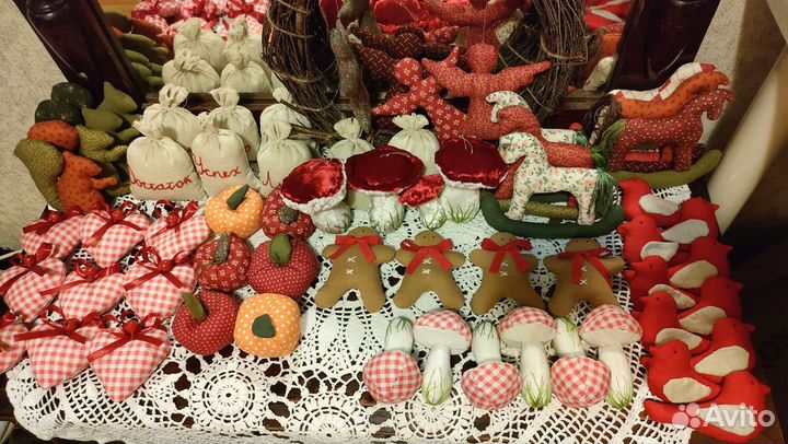 Елочные игрушки ручной работы