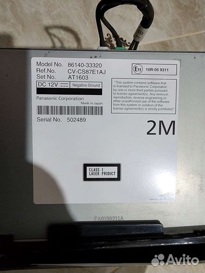 Штатная магнитола Toyota Camry 70 (оригинал)