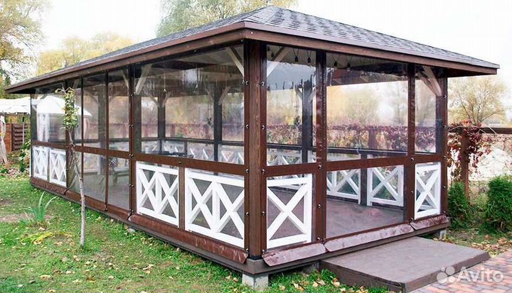 Мягкие окна для дачи, бани, беседки, веранды