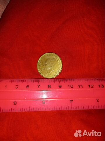 Монета. Турецкая. 25 bin lira 1998