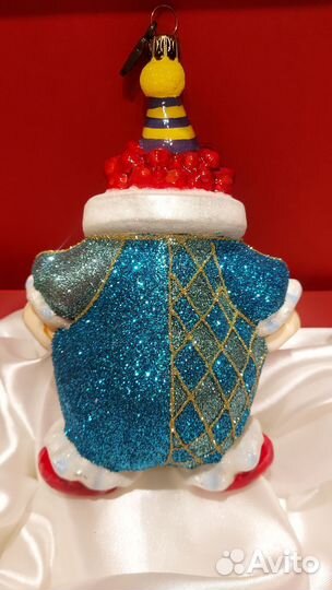 Елочная игрушка клоун Komozja