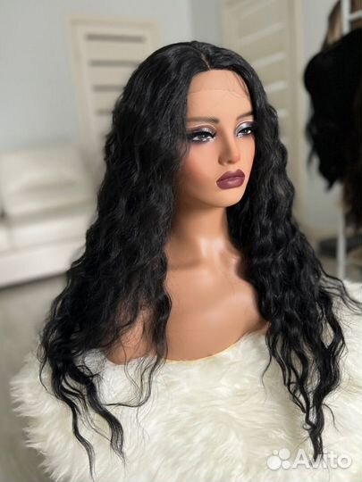 Парик черный на сетке