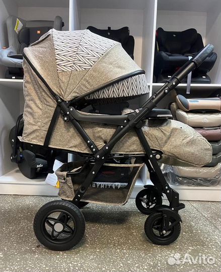 Коляска Sense plus beige с перекидной ручкой