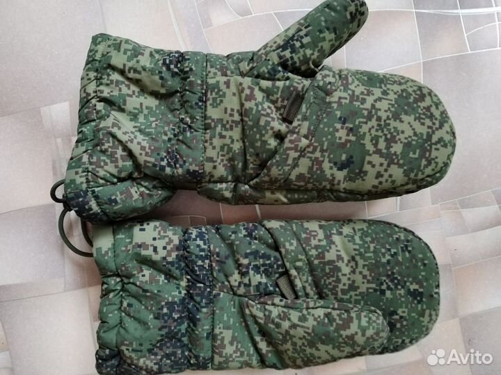 Варежки трехпалые вкпо