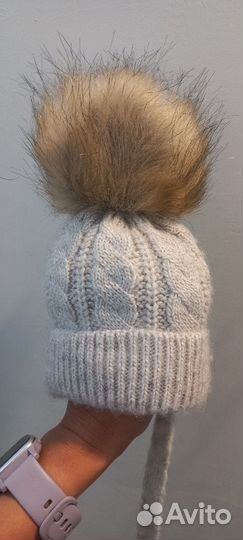 Шапка для новорожденных зима