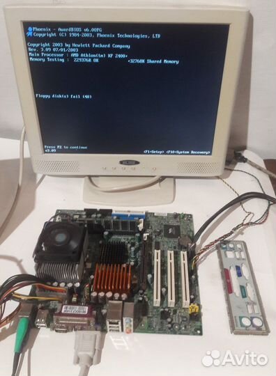 Ретро материнская плата HP Compaq сокет А 462