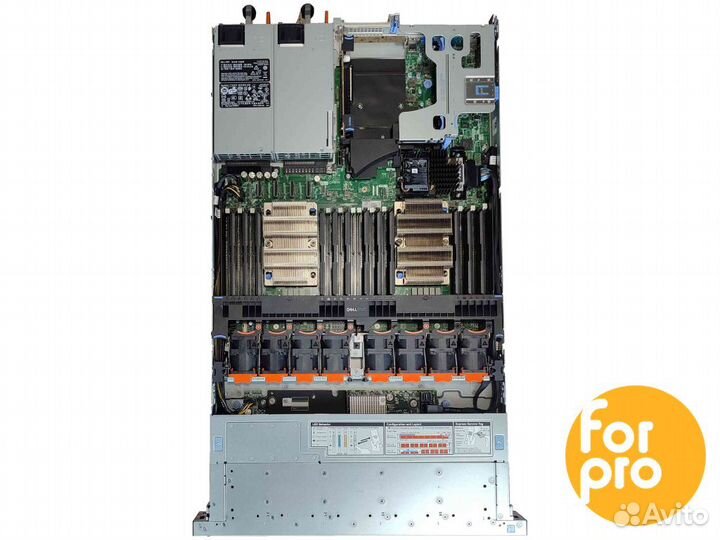 Сервер dell R640 10SFF 2x4116Sil 768GB, H740p