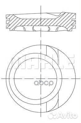 Поршень-комплект 0306801 Mahle/Knecht