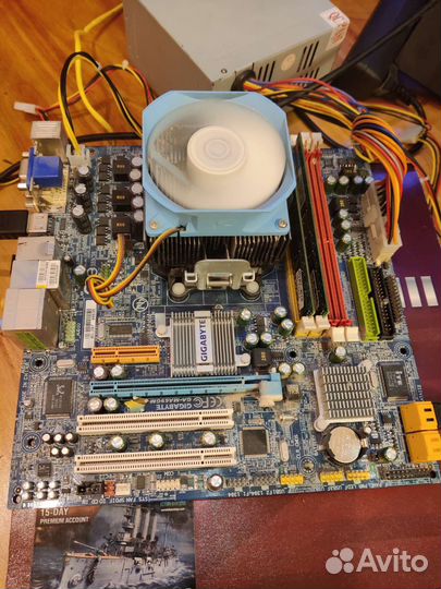 Материнская плата gigabyte+athlon 64x2+4gb