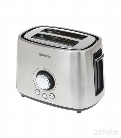 Тостер Gorenje T1000E, серебристый, черный