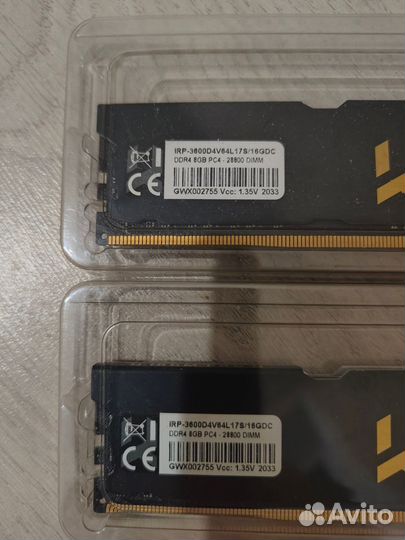 Оперативная память ddr4 Goodram Iridium Pro 3600